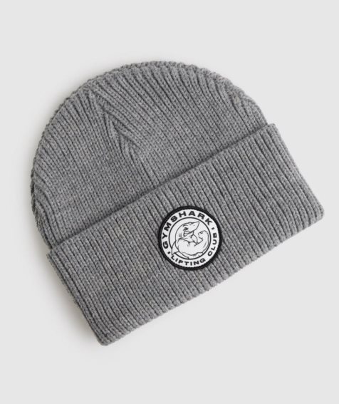 Gymshark Legacy Deep Cuff Beanie Light Grey | NZ 1XBWQI